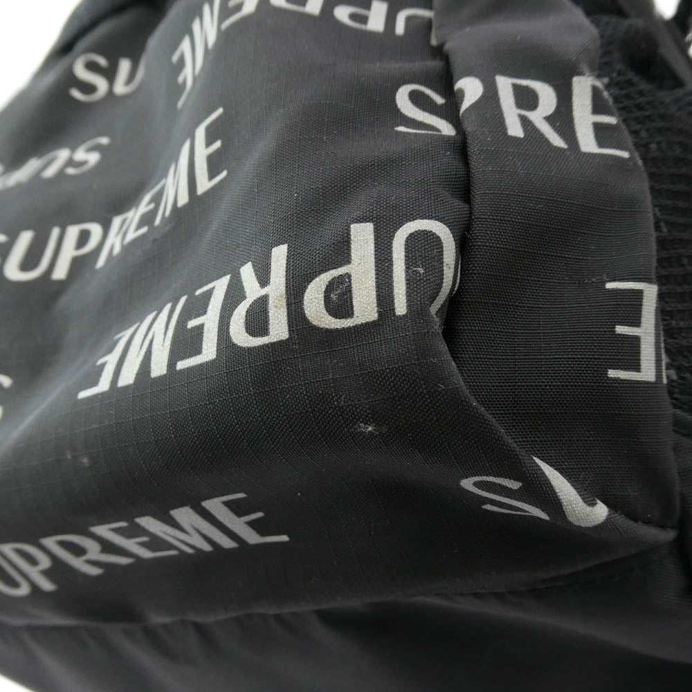 Supreme シュプリーム 16AW 3M Reflective Repeat Backpack リフレクティブ リピート バックパック リュックサック ブラック系【中古】