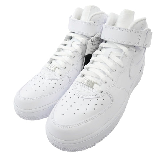 Supreme シュプリーム FZ8784-100 × NIKE AIR FORCE 1 MID エアフォース 1 ミッド カット スニーカー ホワイト ホワイト系 レッド系 27cm【新古品】【未使用】【中古】