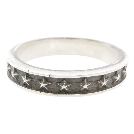 CALEE キャリー SILVER STAR NARROW RING シルバー スター ナロー リング シルバー系 23.5号【中古】