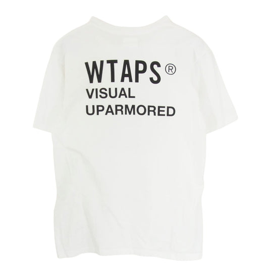 WTAPS ダブルタップス 20SS DCLXVI S/S TEE ロゴ プリント 半袖 Tシャツ ホワイト系 X02【中古】