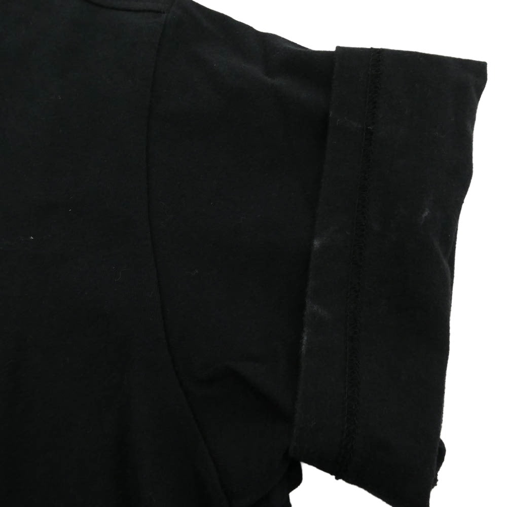 Supreme シュプリーム 19SS Qualite Tee フロントロゴ プリント Tシャツ 半袖カットソー ブラック系 S【中古】