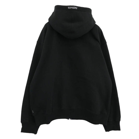 Supreme シュプリーム 25AW S Logo Zip Up Hooded Sweatshirt Sロゴ ジップアップ フーデッド スウェットシャツ フルジップ パーカー ブラック系 L【美品】【中古】