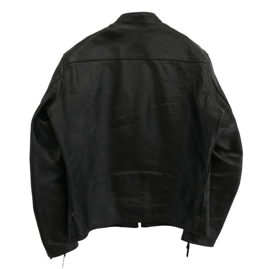 The REAL McCOY'S ザリアルマッコイズ J-100 BUCO ブコ SINGLE RIDER'S JACKET ホースハイド シングルライダース レザー ホースハイド ジャケット ブラック系 42【中古】