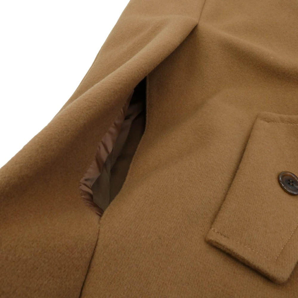 アンドゥミ UN-T2302 1/2 Un-Demi ウール アンドゥミ ケープ ポンチョ コート ブラウン系 36【中古】