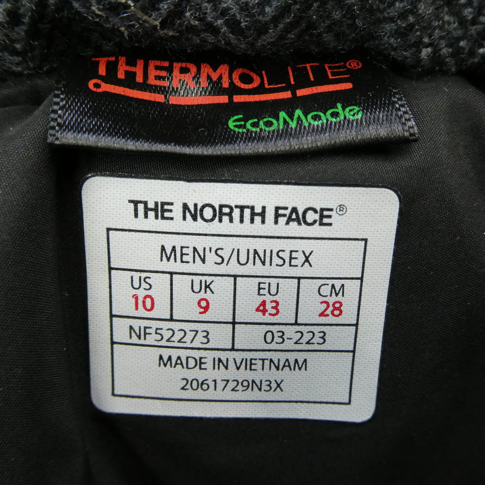 THE NORTH FACE ノースフェイス NF52273 Nuptse Bootie Short ヌプシ ブーティ ショート スノーブーツ グレー系 28cm【中古】