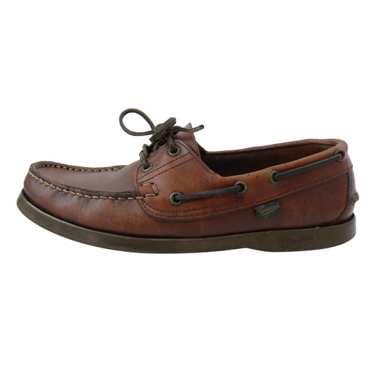 Paraboot パラブーツ BARTH MARINE バース レザー デッキシューズ ブラウン系 UK6.5【中古】
