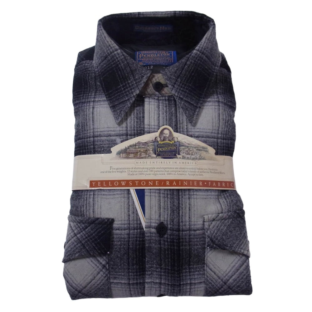 PENDLETON ペンドルトン Vintage ヴィンテージ 70s ウール 長袖 チェック シャツ ブラック系 S【中古】