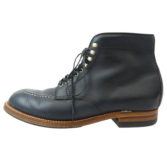 ALDEN オールデン バーニーズニューヨーク別注 クロムエクセル ネイビー タンカー ブーツ ブラック系 7.5【中古】