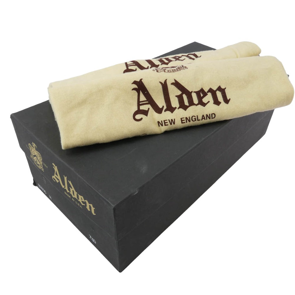 ALDEN オールデン バーニーズニューヨーク別注 クロムエクセル ネイビー タンカー ブーツ ブラック系 7.5【中古】