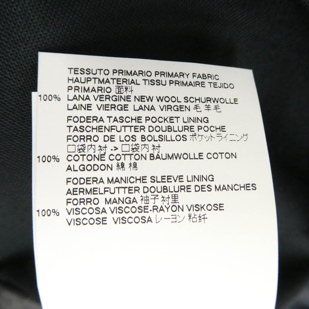 MAISON MARGIELA メゾンマルジェラ 18AW S50BN0357 10ライン 四つタグ ノーカラー テーラード ジャケット ネイビー系 48【中古】