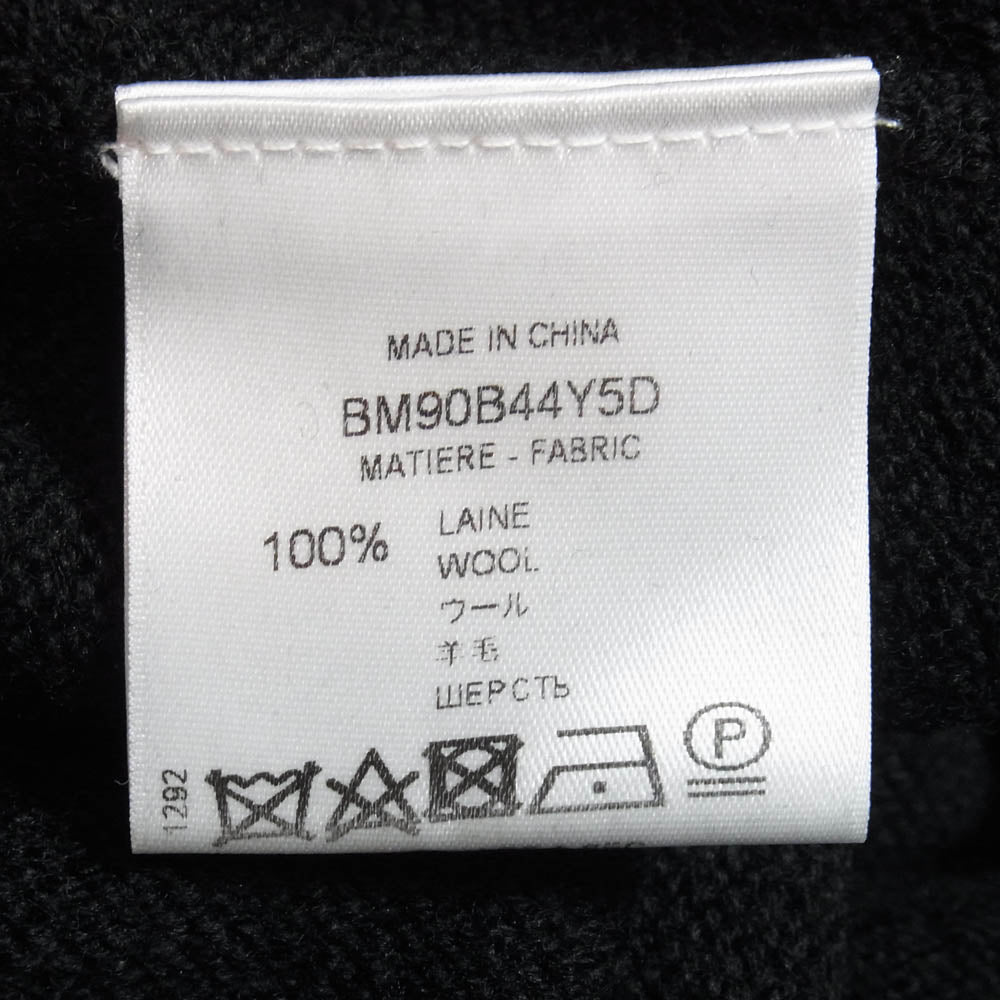 GIVENCHY ジバンシィ BM90B44Y5D ウール ロゴ クルーネック ニット セーター ブラック系 L【中古】
