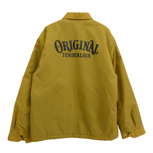 TENDERLOIN テンダーロイン T-COACH JKT バックロゴプリント ナイロン ボア コーチジャケット イエロー系 XS【中古】