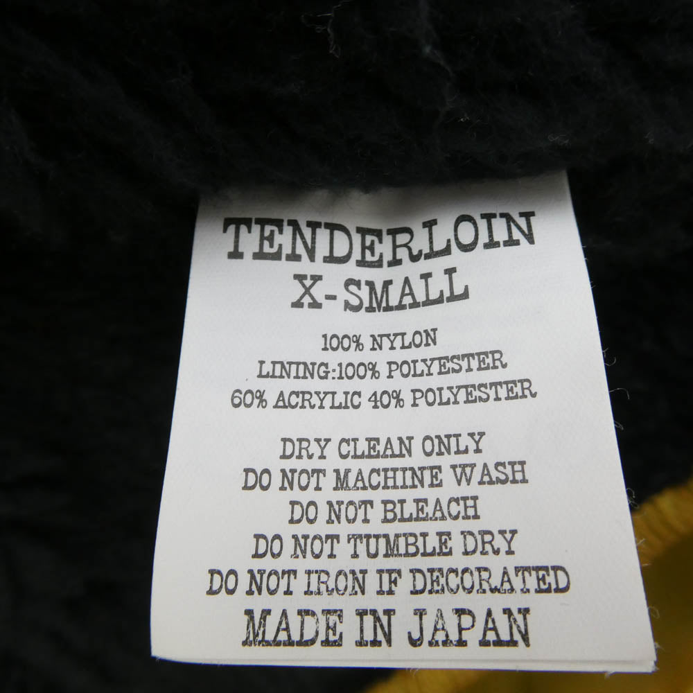 TENDERLOIN テンダーロイン T-COACH JKT バックロゴプリント ナイロン ボア コーチジャケット イエロー系 XS【中古】