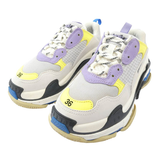 BALENCIAGA バレンシアガ 524039 Triple-S Trainers トリプルS ローカット スニーカー グレー系 マルチカラー系 24cm【中古】