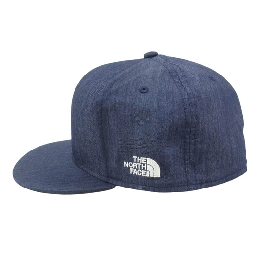 THE NORTH FACE ノースフェイス NN-42130 NYLON DENIM CAP ナイロンデニム キャップ 帽子 インディゴブルー系 FREE【美品】【中古】