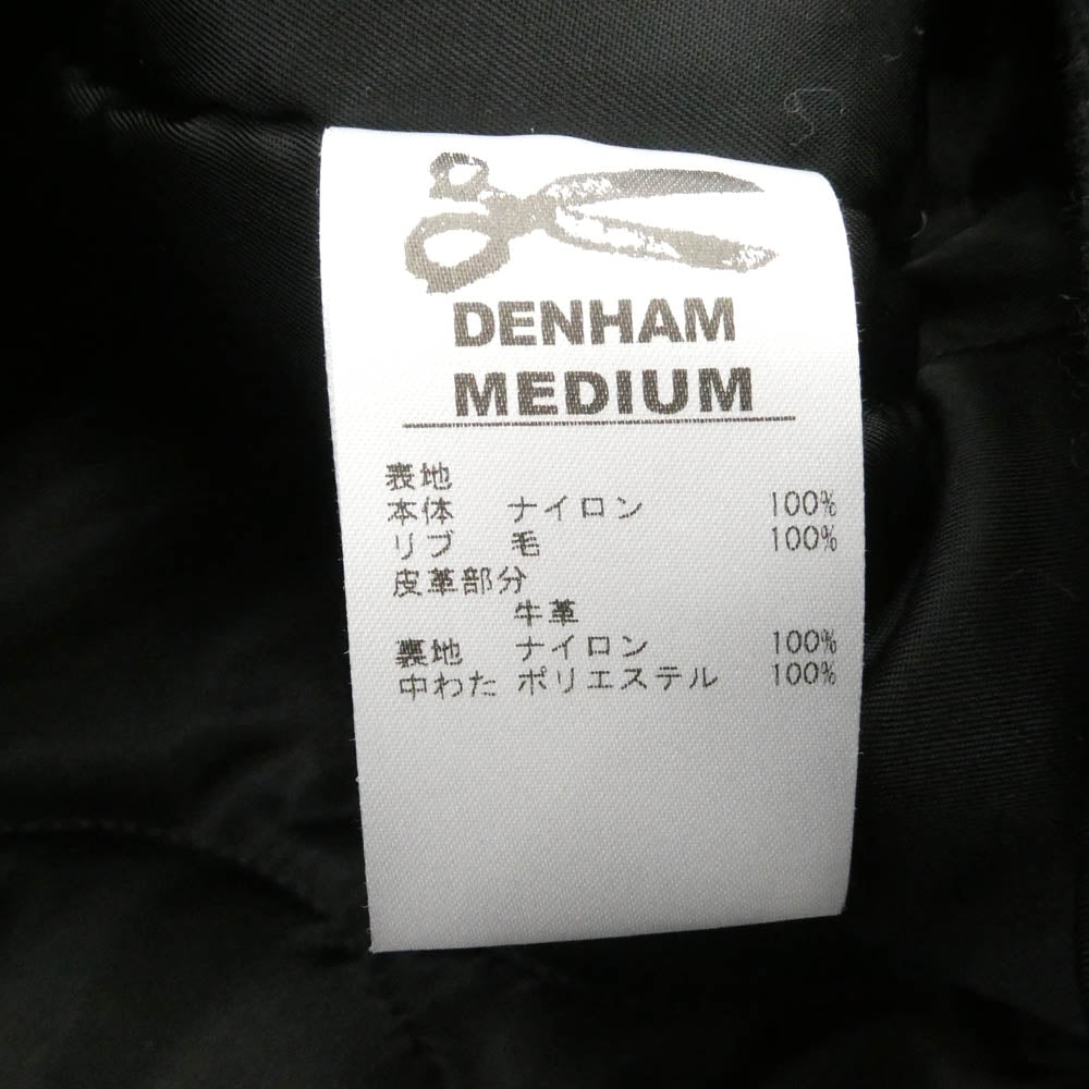DENHAM デンハム 01-22-09-20-004 × Mountain Research マウンテンリサーチ ワッペン ボンバー ジャケット ブルゾン ブラック系 M【中古】