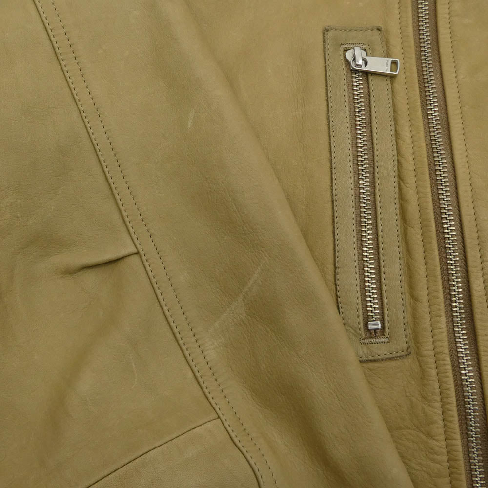 nonnative ノンネイティブ MN-J3610 RIDER BLOUSON COW LEATHER カウレザー ライダース ジャケット イエロー系 2【中古】