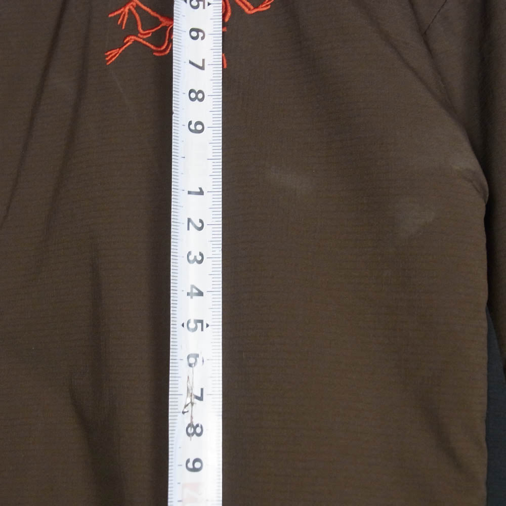 ARC'TERYX アークテリクス 25AW X000009561 ATOM JACKET アトム ジャケット ロゴ 刺繍 中綿 アウター ブルゾン 茶緑系 S【中古】