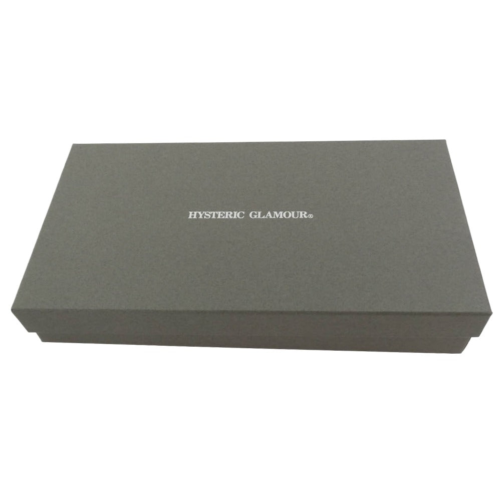 HYSTERIC GLAMOUR ヒステリックグラマー 0142QG04996 スタッズ ロゴ レザー 長財布 ブラック系【中古】