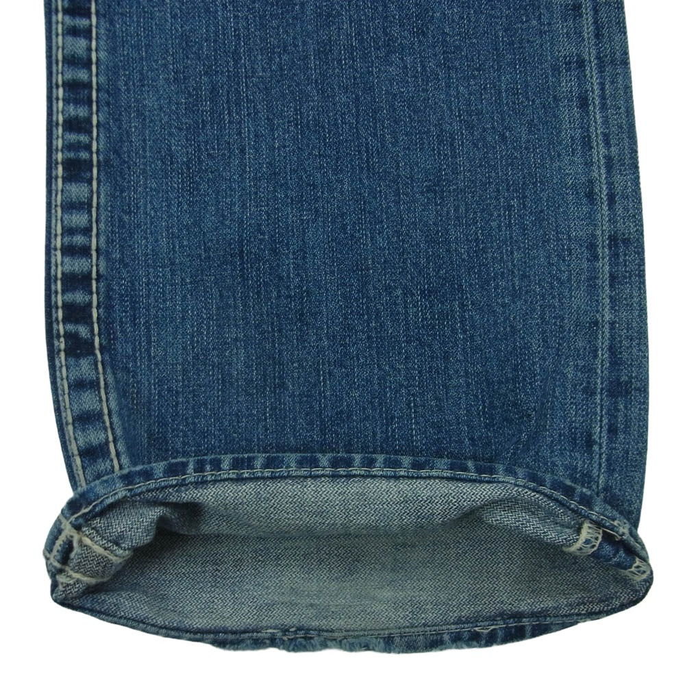 TRUE RELIGION トゥルーレリジョン 24858NBTJ BILLY BIG T ヴィンテージ加工 ホワイトステッチ デニム パンツ インディゴブルー系 30【中古】