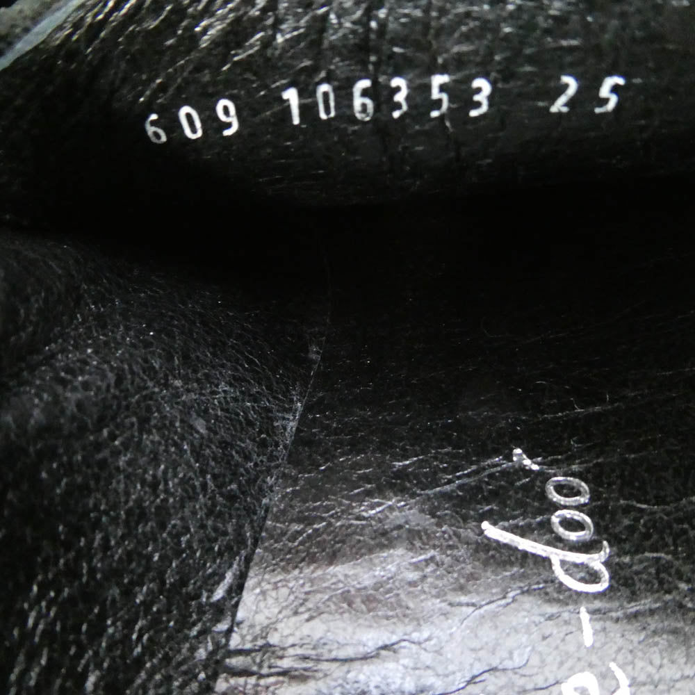 フープディドゥ 609 106353 ポインテッドトゥ レザー ビジネスシューズ ブラック系 25【中古】