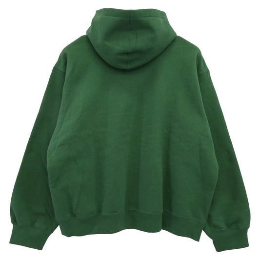 Supreme シュプリーム 25SS Small Box Zip Up Hooded Sweatshirt スモールボックス ジップアップ フーディー スウェット パーカー グリーン系 XXL【極上美品】【中古】