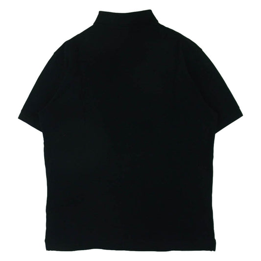 PRADA プラダ UJN444 2017 PIQUET 三角ロゴ ピケ 半袖 ポロシャツ コットン ルーマニア製 ブラック系 XS【中古】