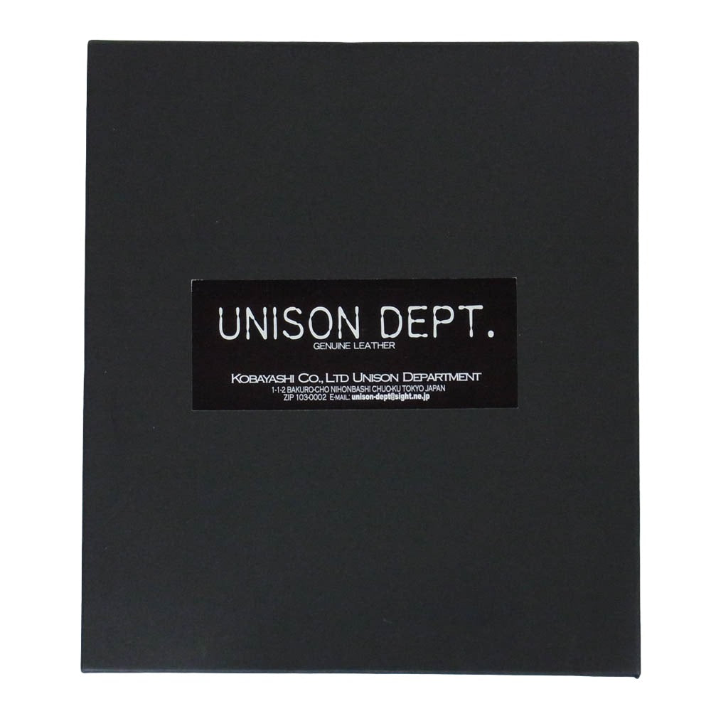 UNISON DEPT. ユニゾンデプト レザー ウエスト ショルダー バッグ ブラック系【中古】