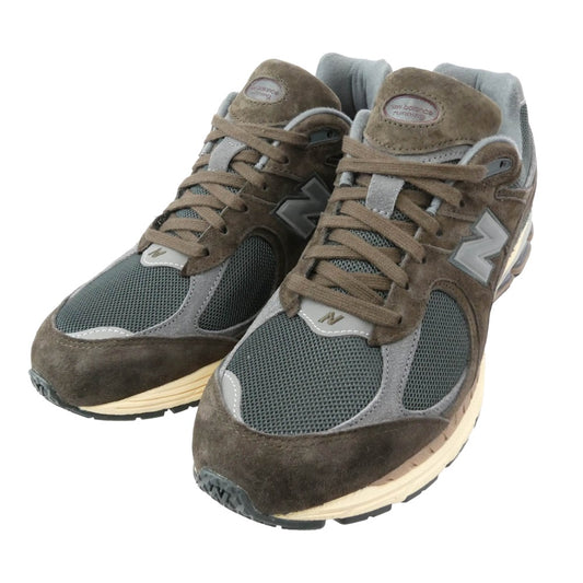 NEW BALANCE ニューバランス M2002RLY ヘアリースエード ローカット スニーカー ブラウン系 28.5cm【極上美品】【中古】