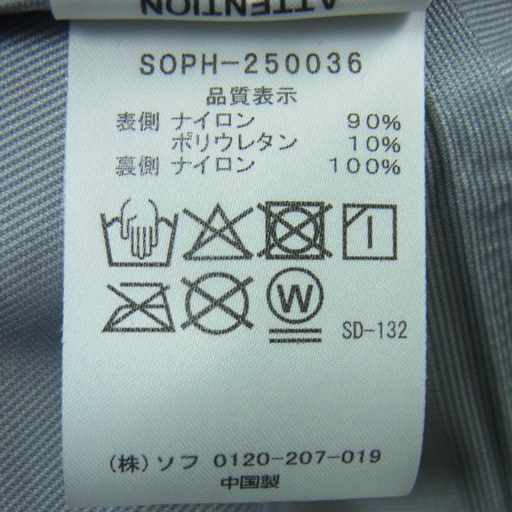 SOPHNET. ソフネット 25SS SOPH-250036 PERTEX 3LAYER MOUNTAIN JACKET パーテックス マウンテン ジャケット ナイロン グレー系 KHAKI M【極上美品】【中古】
