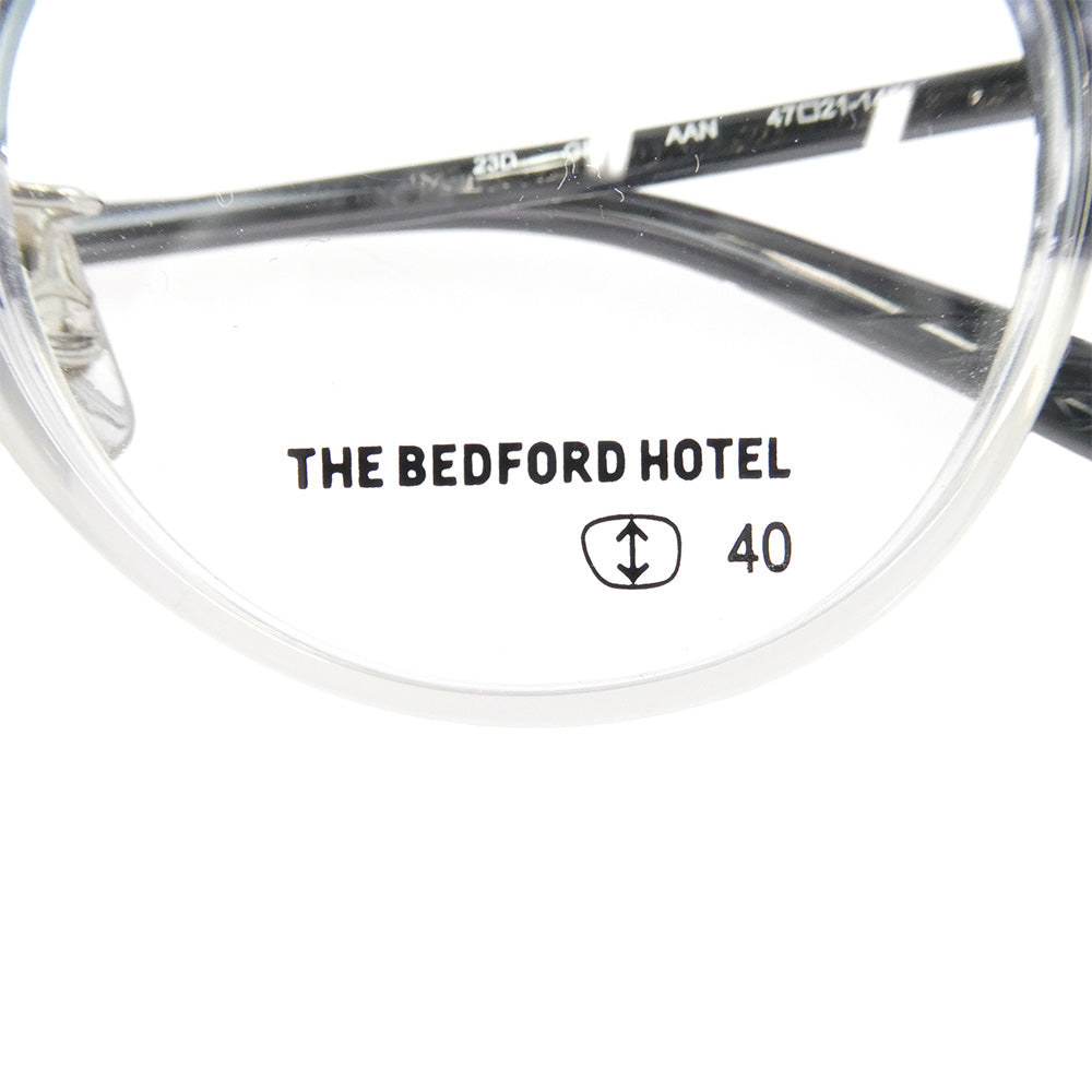 ザ・ベッドフォードホテル BFH-07 ボストンシェイプ メガネ 眼鏡 ブラック クリア系 レンズ:クリア系 47□21-145【中古】