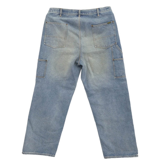 Supreme シュプリーム 25AW Reflective Double Knee Pant ユーズド加工 リフレクティブ ダブルニー デニムパンツ インディゴブルー系 36 185/94A【極上美品】【中古】