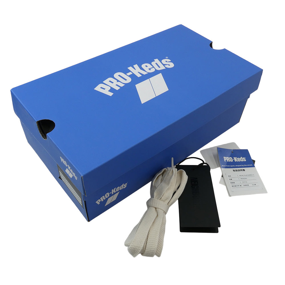 NEIGHBORHOOD ネイバーフッド 25260PKN-FWM01 ROYAL PLUS SUEDE LO ローカット スニーカー ブラック ブラック系 25.5cm【中古】