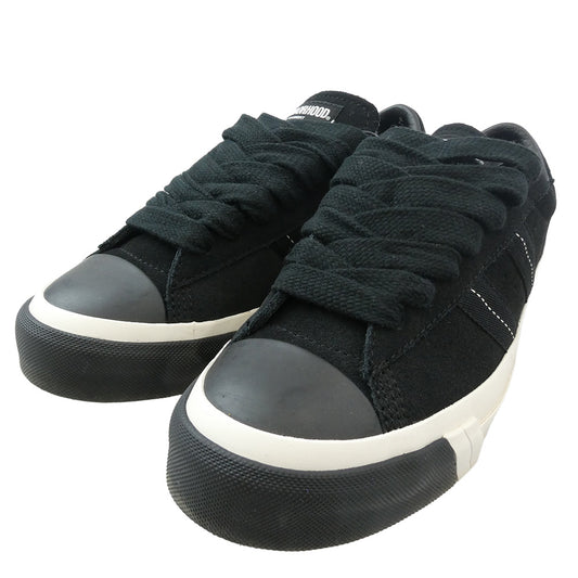 NEIGHBORHOOD ネイバーフッド 25260PKN-FWM01 ROYAL PLUS SUEDE LO ローカット スニーカー ブラック ブラック系 25.5cm【中古】