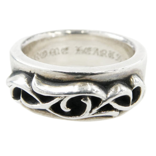 CHROME HEARTS クロムハーツ(原本無) DBL NARROW VINE BAND ダブルナロー ヴァインバンド リング シルバー系 24号【中古】