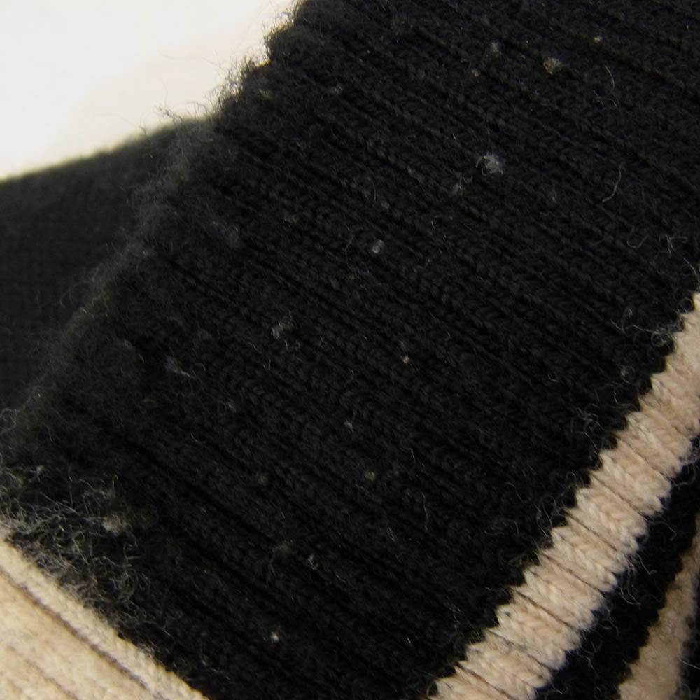 J.LINDEBERG ジェイリンドバーグ ロゴ刺繍 ハーフジップ ニット プルオーバー ジャケット ブラック系 M【中古】