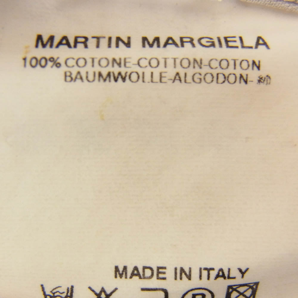 MAISON MARTIN MARGIELA メゾンマルタンマルジェラ 03SS 631C21003031 白タグ ここのえタグ 本人期 カットオフ ノーカラー ノースリーブシャツ ベージュ系 36【中古】