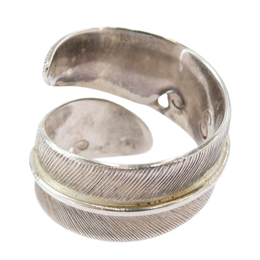 サンセットアンドイーグル FEATHER フェザーリング シルバー系 15号【中古】