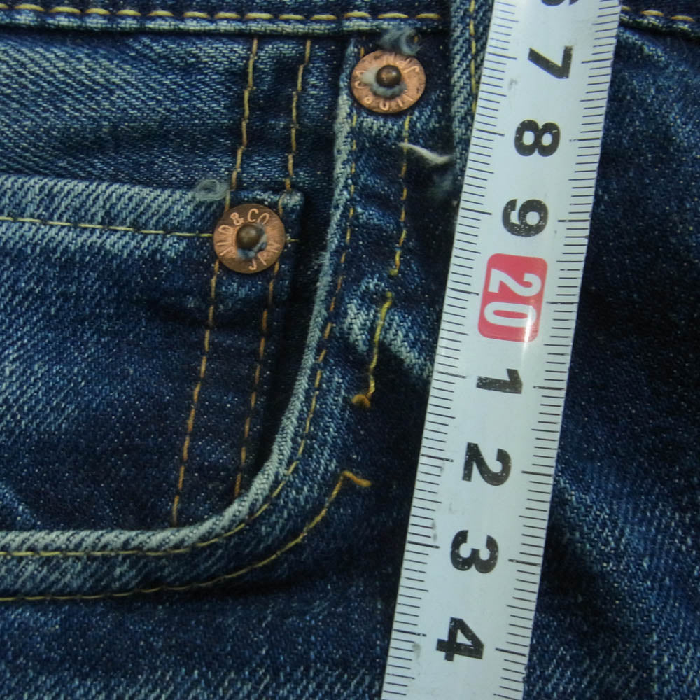 JELADO ジェラード JP71332 Age of Longing 301xx Vintage Finish Fade Indigo ヴィンテージ加工 デニム パンツ インディゴブルー系 サイズ表記なし【美品】【中古】