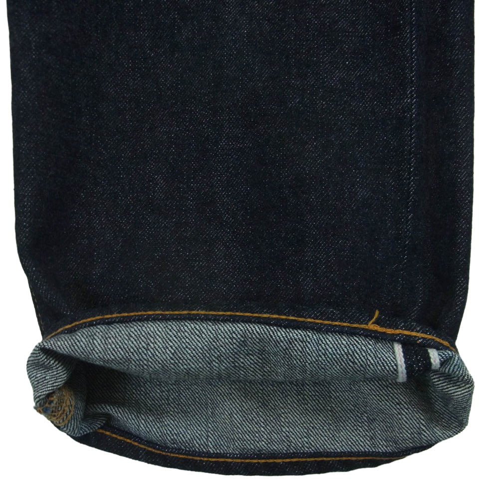 The REAL McCOY'S ザリアルマッコイズ MP19101 Lot. 004 ディアスキンラベル デニム パンツ インディゴブルー系 W32 L32【美品】【中古】