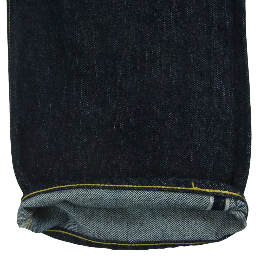 The REAL McCOY'S ザリアルマッコイズ MP17051 Lot. 001XX ホースハイド革パッチ デニム パンツ インディゴブルー系 W32 L36【美品】【中古】