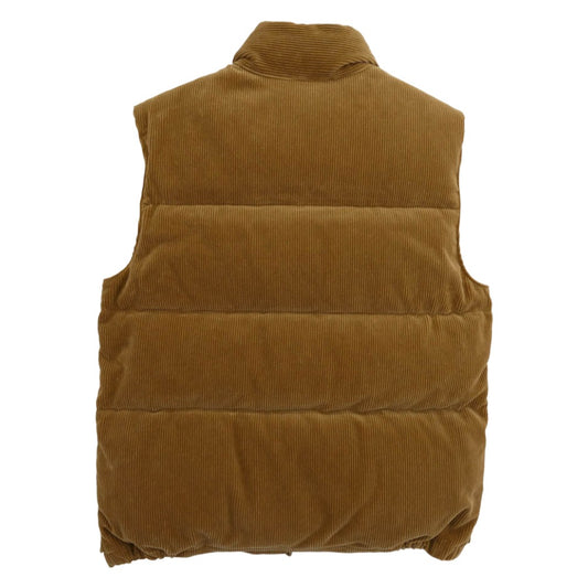 The REAL McCOY'S ザリアルマッコイズ MJ21124 CORDUROY DOWN VEST コーデュロイ ダウン ベスト ライトブラウン系 M【美品】【中古】