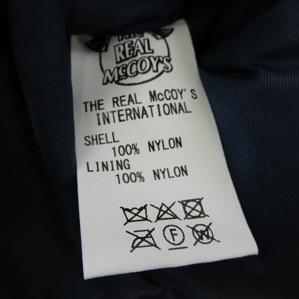 The REAL McCOY'S ザリアルマッコイズ BJ22102 BUCO NYLON RACING VEST ブコ ナイロン レーシング 中綿 ベスト NAVY ネイビー系 M【美品】【中古】