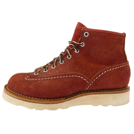 WESCO ウエスコ Custom Jobmaster Redwood Rough Out カスタムジョブマスター 6インチ レッドウッドラフアウト ブーツ レッド系 US7.5E【中古】