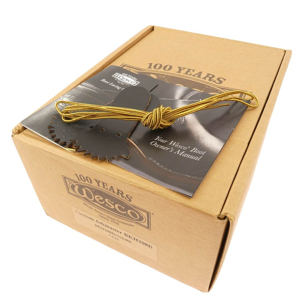 WESCO ウエスコ 2020 Limited Model JOBMASTER 8 ウエスコ ホースハイド ジョブマスター 福禄寿カスタム 8インチ Horween ホーウィン クロムエクセル レザー ブーツ ブラック系 7.5【中古】