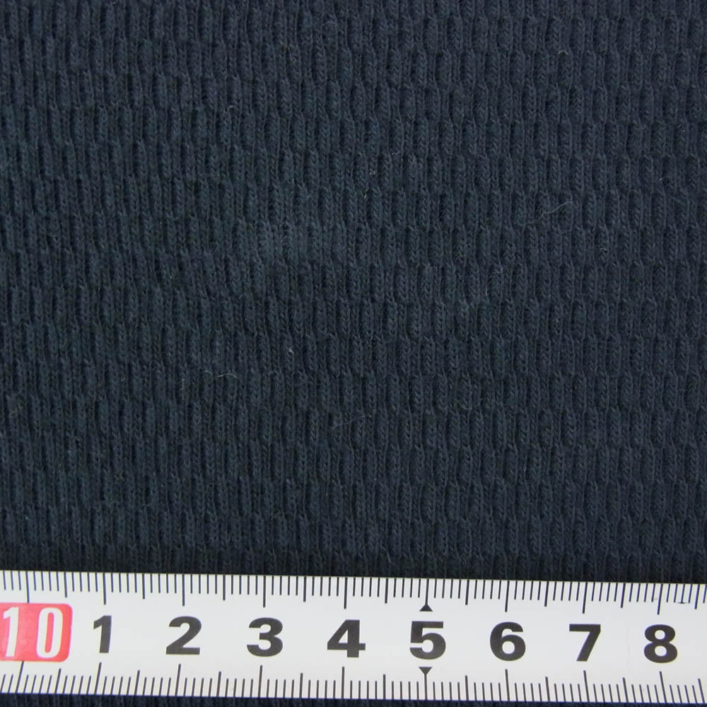 DELUXE デラックス THERMAL PLAIN ミリタリー サーマル 長袖 Tシャツ カットソー ネイビー系 XL【中古】
