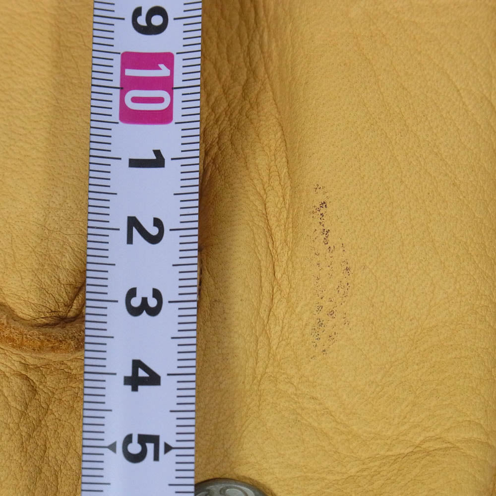 DELUXE デラックス DEER LEATHER GLOVE レザー 手袋 グローブ ベージュ系 L【中古】