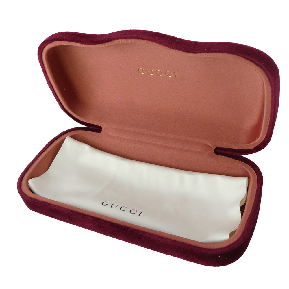 GUCCI グッチ GG1339SK イタリア製 ウェリントン型 アジアンフィット GGメタルロゴ セルフレーム クリングスタイプ サングラス アイウェア エンジ系 54□22-145【中古】