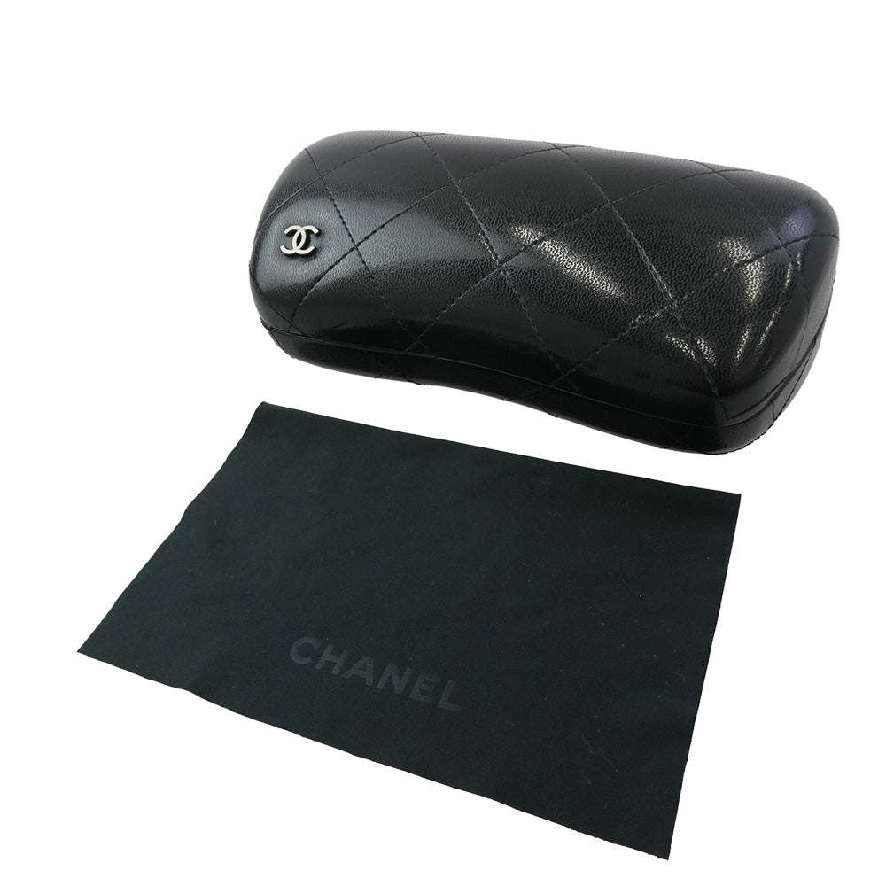 CHANEL シャネル 5284 イタリア製 バタフライ レンズ ココマーク サングラス マーブル ダーク ブラウン ブラウン系 59□17 135【中古】