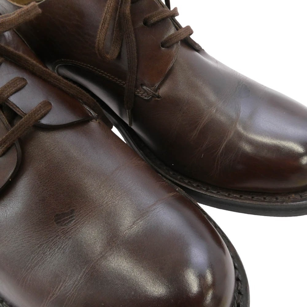 JIL SANDER ジルサンダー Plain toe Oxford プレーントゥ レースアップ レザー シューズ ブラウン系 6.5【中古】